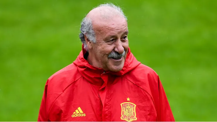 Head coach Vicente Del Bosque of Spain.