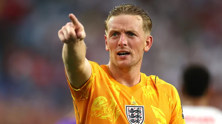 Jordan Pickford of England.