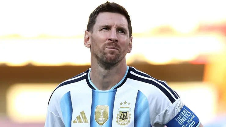 Lionel Messi #10 of Argentina.