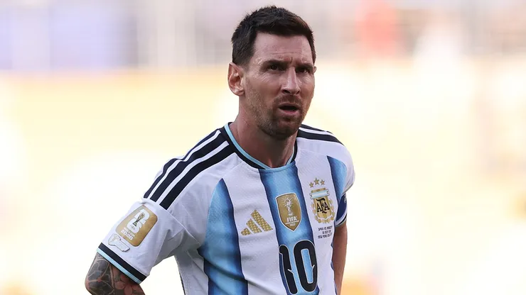 Lionel Messi #10 of Argentina.