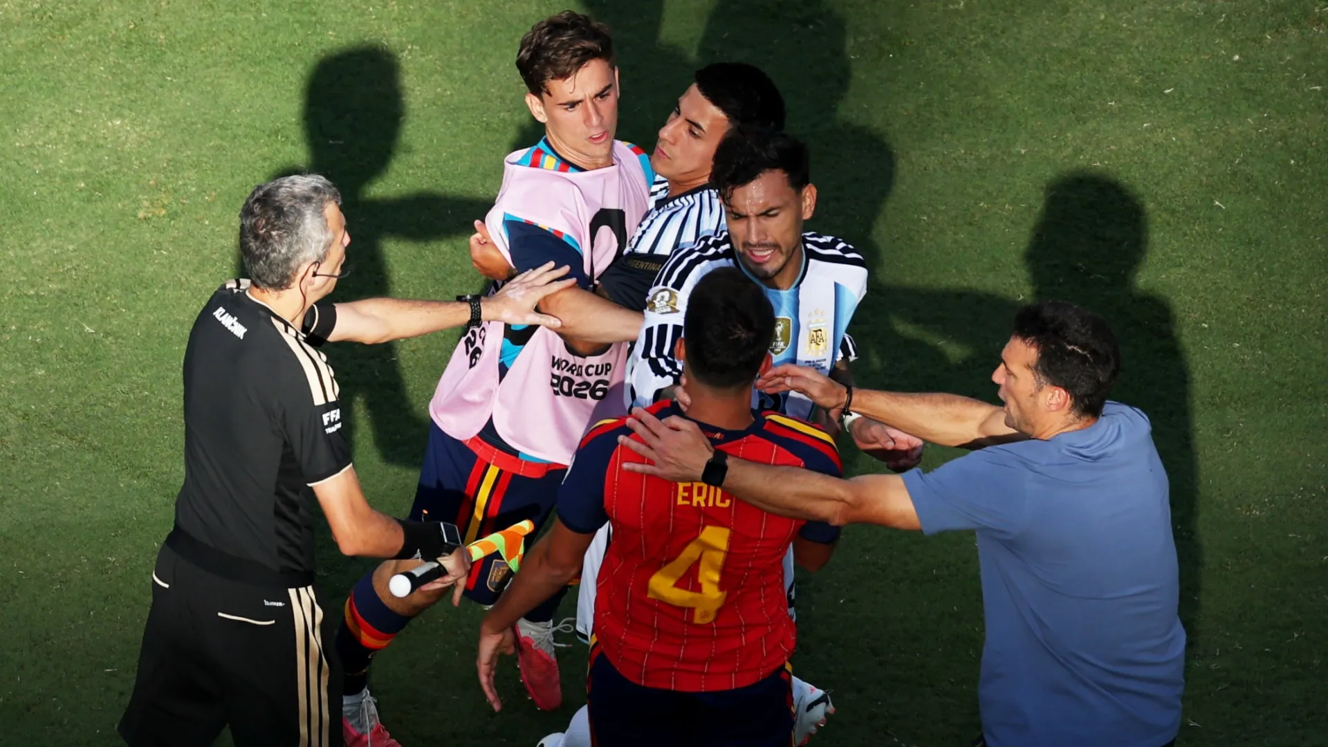 Paredes didn’t react well to being mocked after the match (Al Bello/Getty Images)