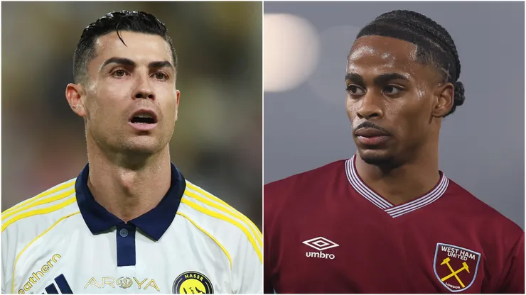 Cristiano Ronaldo (left) and Crysencio Summerville (right)