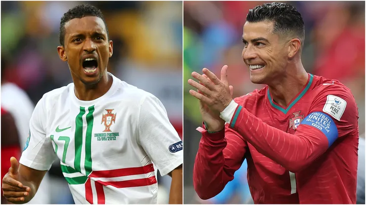 Nani (left) and Cristiano Ronaldo (right)