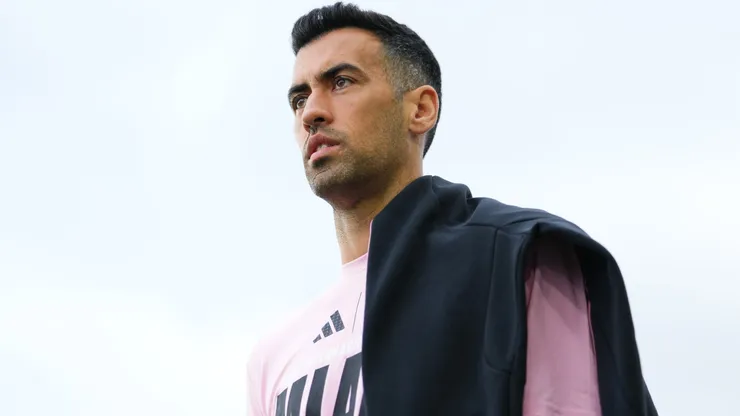 Sergio Busquets #5 of Inter Miami CF looks on.