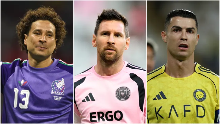 Guillermo Ochoa, Lionel Messi and Cristiano Ronaldo.