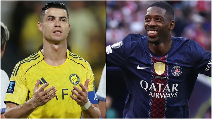 Cristiano Ronaldo (left) and (right)