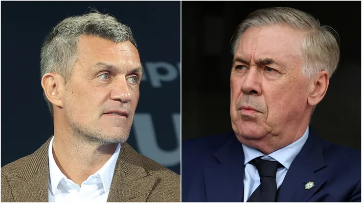 Paolo Maldini and Carlo Ancelotti, Head Coach of Brazil.