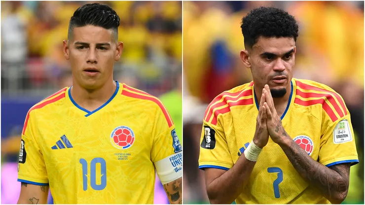 James Rodriguez and Luis Diaz of Colombia.