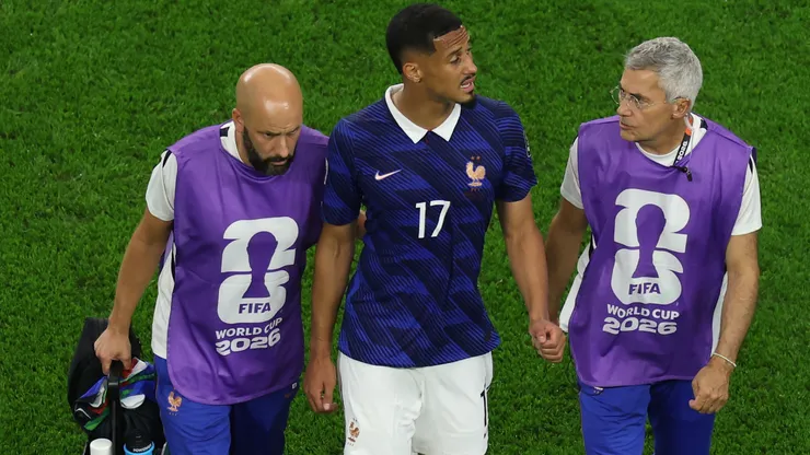 Saliba left early in the semifinal