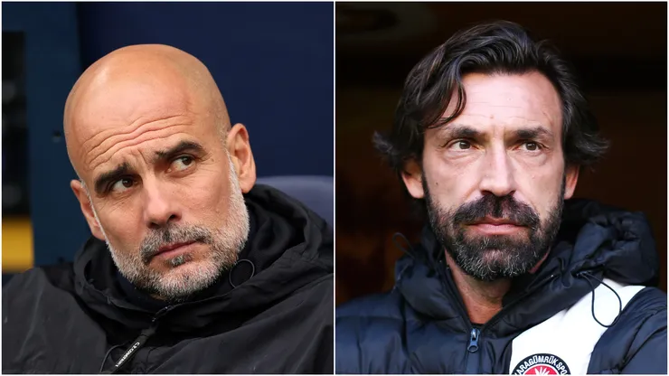 Pep Guardiola and Andrea Pirlo.