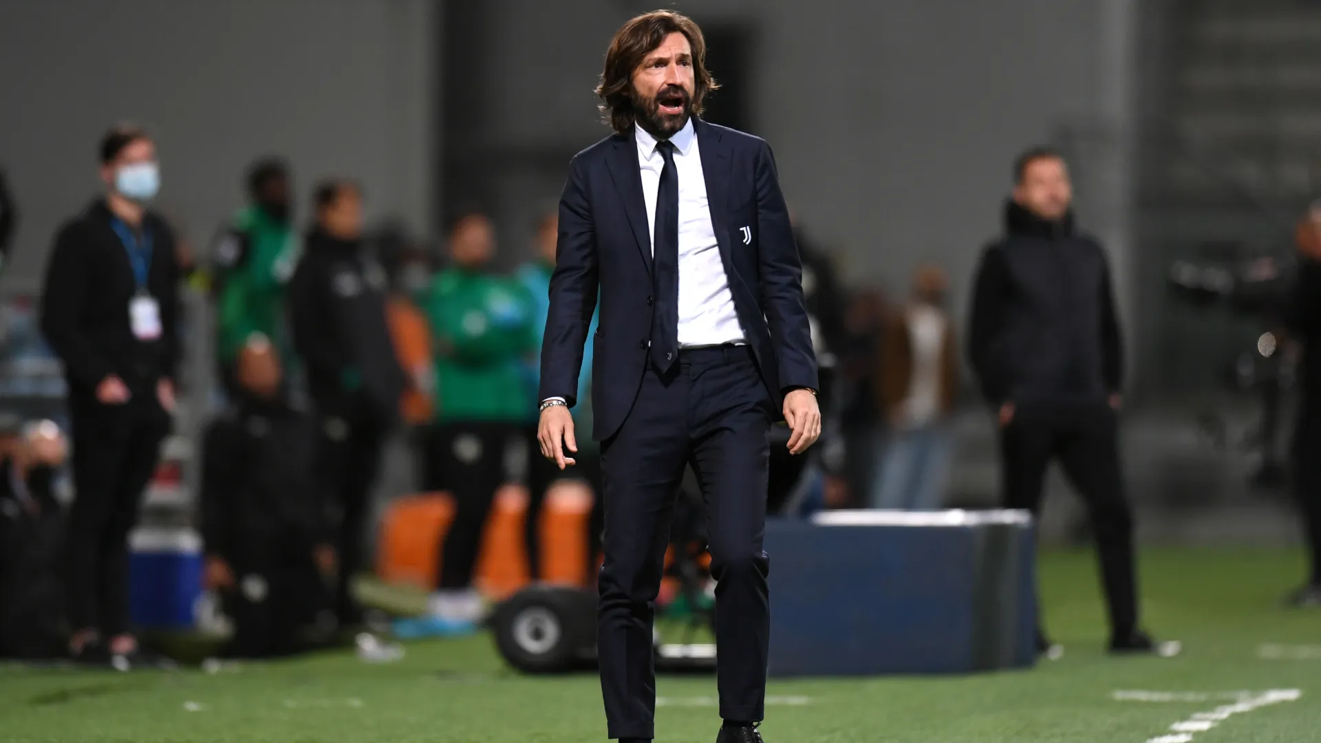 Andrea Pirlo during his time as Juventus’ head coach. (Getty Images)