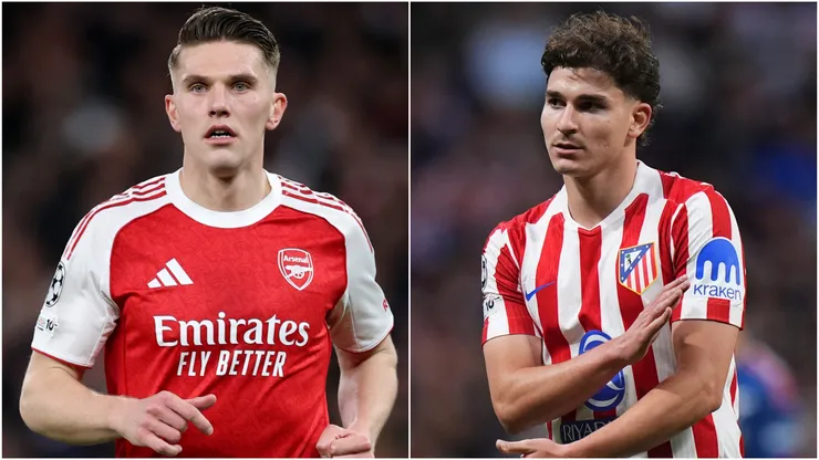 Viktor Gyokeres of Arsenal and Julian Alvarez of Atletico Madrid.