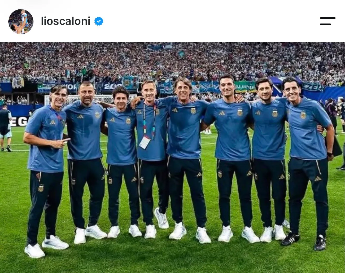 Lionel Scaloni's Instagram post.