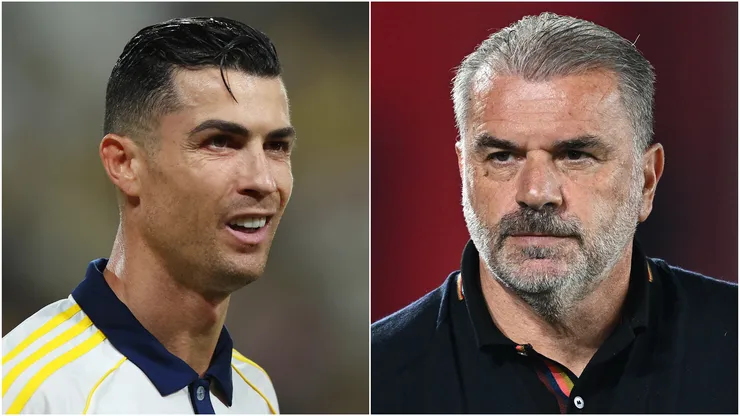 Cristiano Ronaldo (left) and Ange Postecoglou (right)