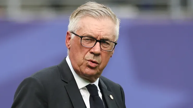 Carlo Ancelotti, Head Coach of Brazil, is seen after the first half during the FIFA World Cup 2026.