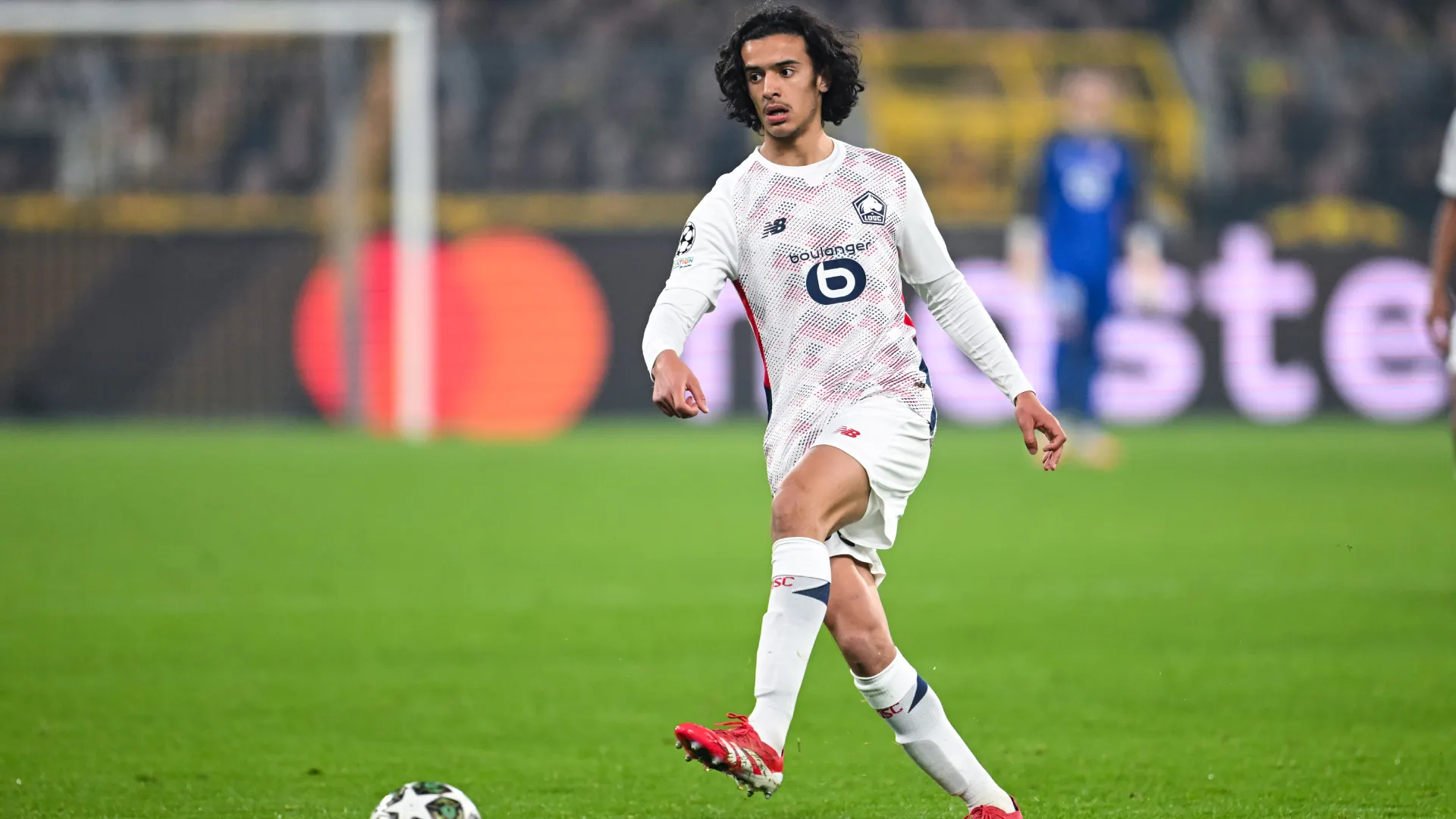 Ayyoub Bouaddi of Lille in action during the UEFA Champions League 2024/25. (Getty Images)