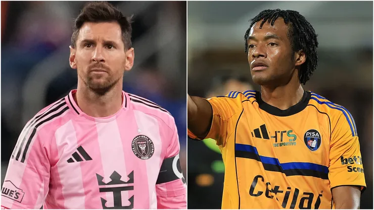Lionel Messi of Inter Miami and Juan Cuadrado.