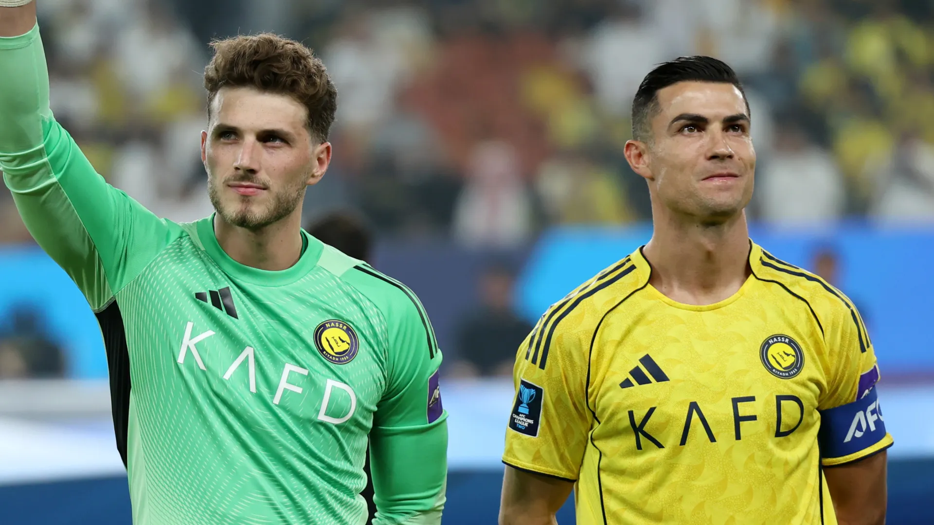 Bento and Cristiano Ronaldo of Al Nassr. (Getty Images)