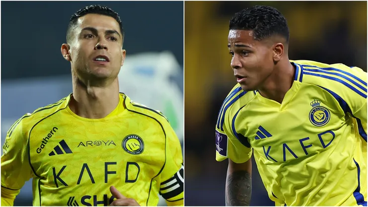 Cristiano Ronaldo and Wesley of Al Nassr.