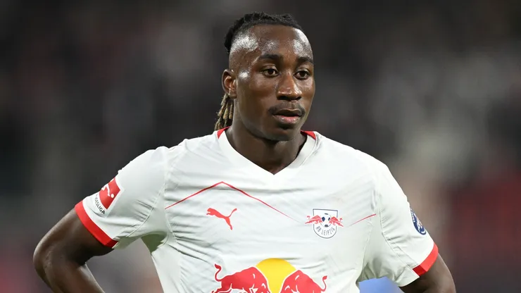 Yan Diomande of RB Leipzig.