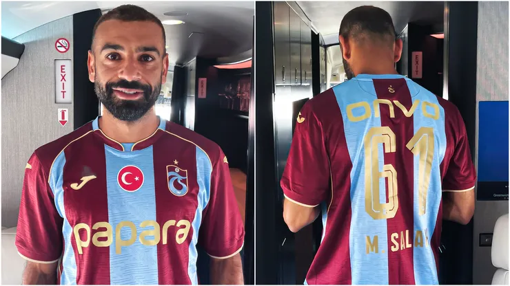 Mohamed Salah arriving in Turkiye