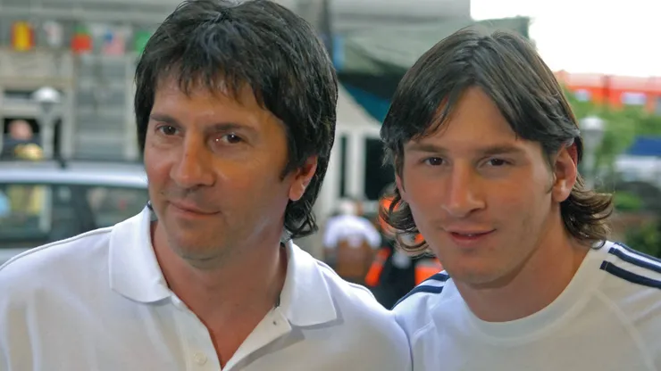 Jorge Messi and Lionel Messi