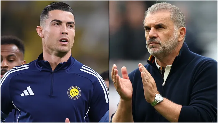 Cristiano Ronaldo (left) and Ange Postecoglou (right)