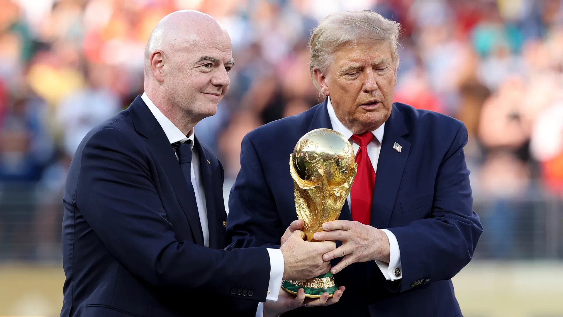 FIFA President Gianni Infantino and U.S. President Donald Trump. (Getty Images)