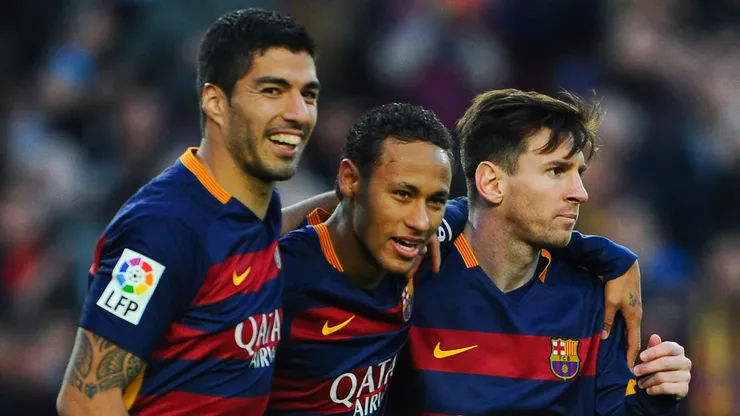 Luis Suarez, Neymar and Lionel Messi during their time at Barcelona.
