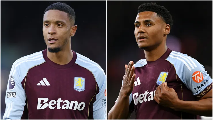 Ezri Konsa and Ollie Watkins of Aston Villa.