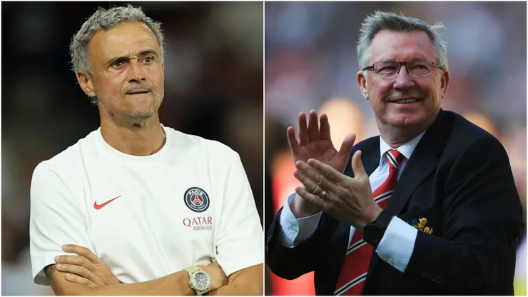 Luis Enrique and Alex Ferguson.
