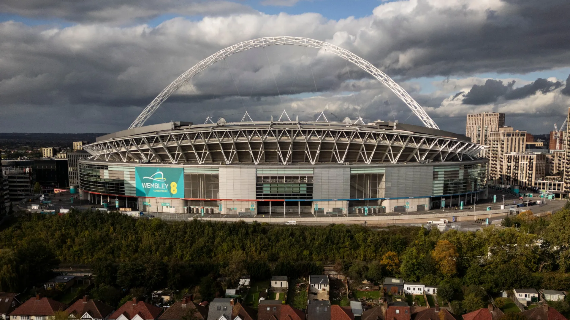 General view outside the Wembley Stadium.