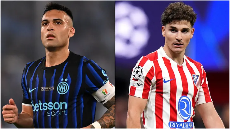 Lautaro Martinez and Julian Alvarez.