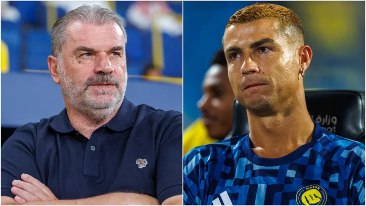 Ange Postecoglou (left) and Cristiano Ronaldo (right)