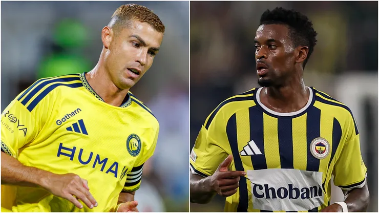 Cristiano Ronaldo and Nelson Semedo.