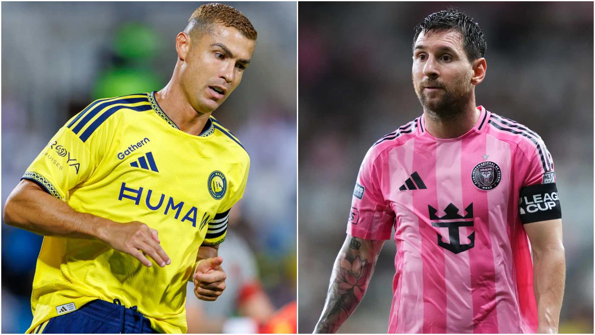 Cristiano Ronaldo and Lionel Messi in 2026. (Getty Images)