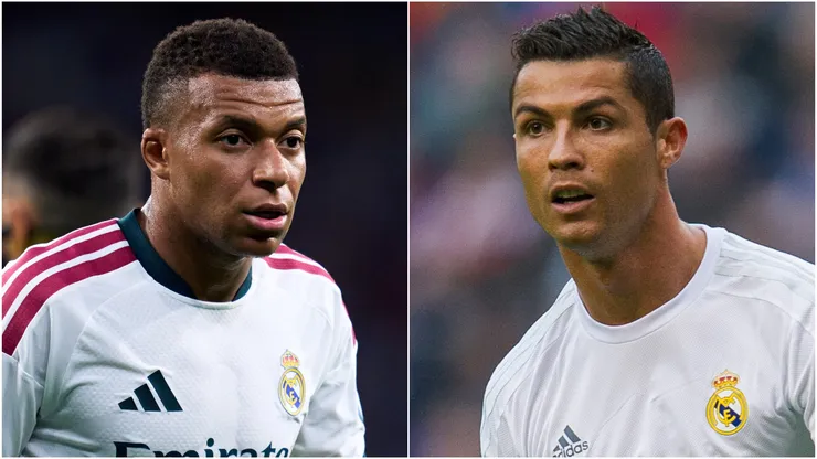 Kylian Mbappe and Cristiano Ronaldo of Real Madrid.