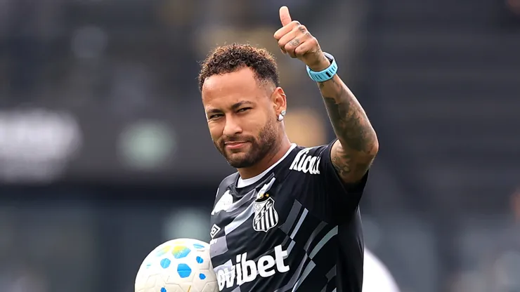 Neymar of Santos.