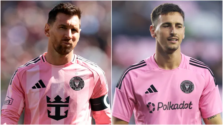 Lionel Messi and Tadeo Allende of Inter Miami.