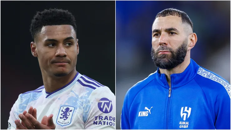 Ollie Watkins of Aston Villa and Karim Benzema of Al Hilal.