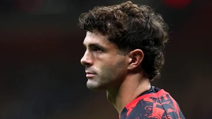 Christian Pulisic of AC Milan looks on