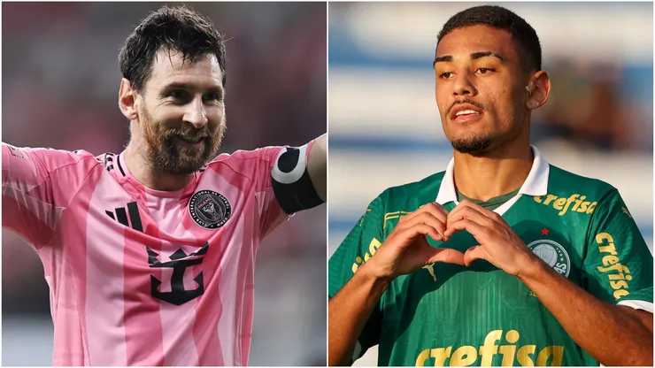 Lionel Messi (left) and Riquelme Fillipi (right)
