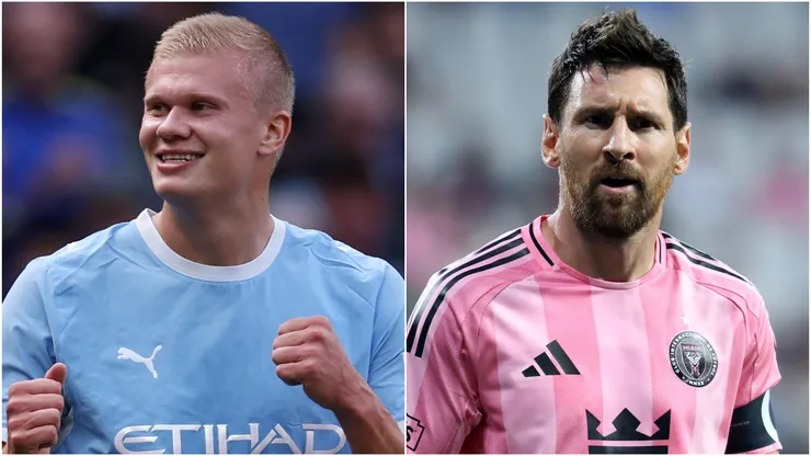 Erling Haaland and Lionel Messi.