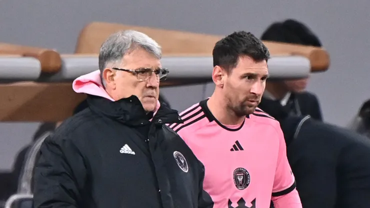 Gerardo Martino and Lionel Messi