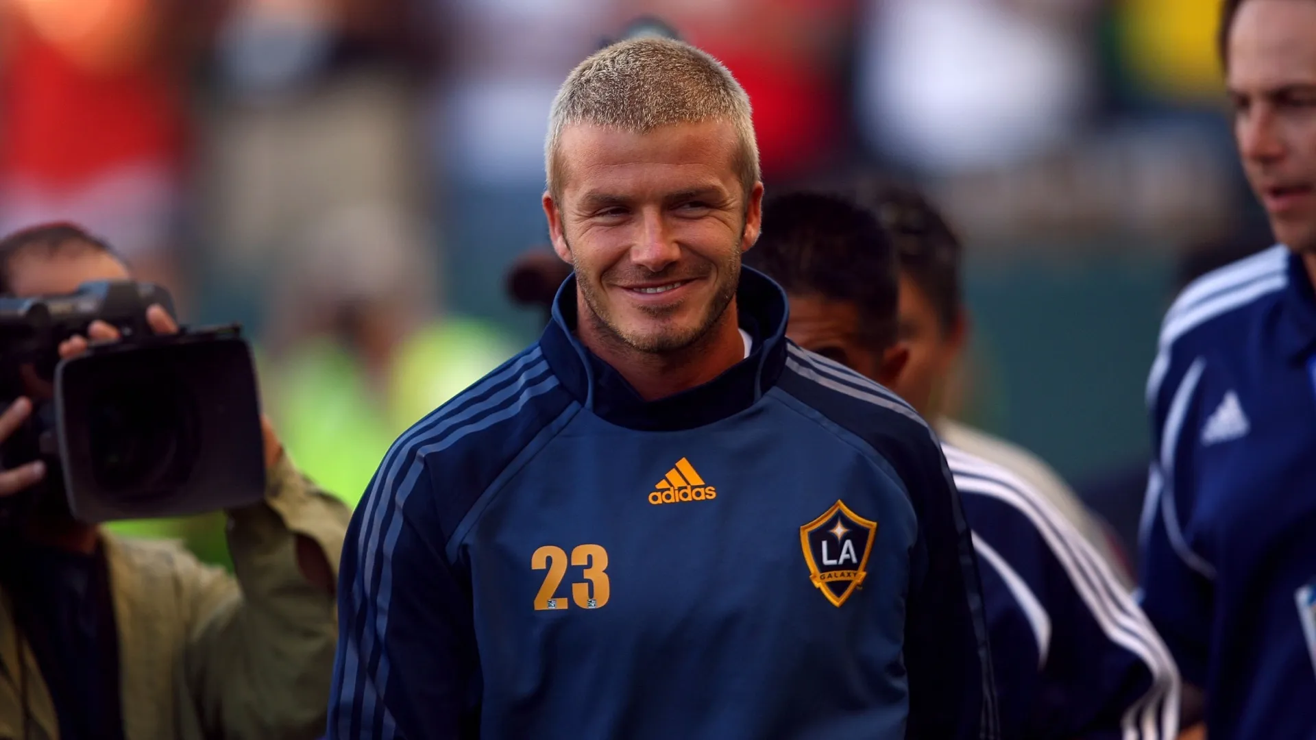 David Beckham #23 of the Los Angeles Galaxy.