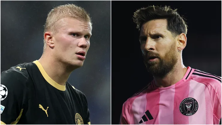Erling Haaland and Lionel Messi.