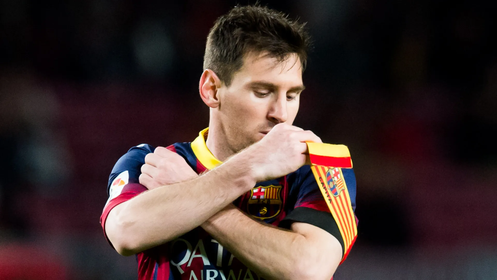 Lionel Messi of FC Barcelona during the La Liga match between FC Barcelona and RC Celta de Vigo