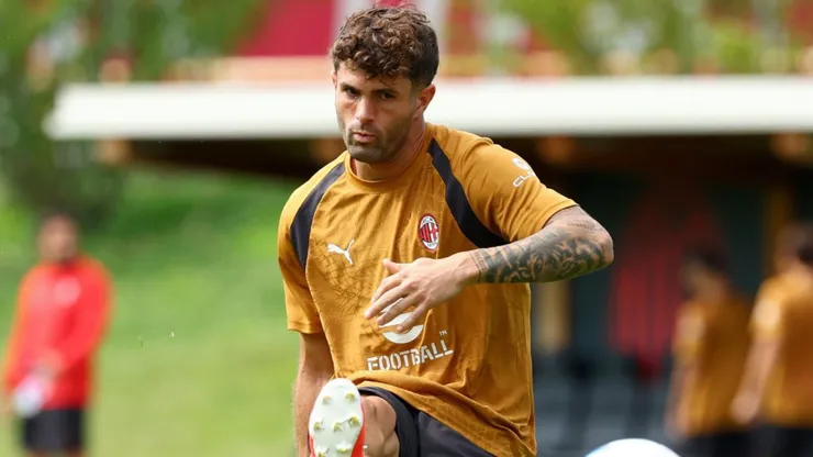 Christian Pulisic in Milan training