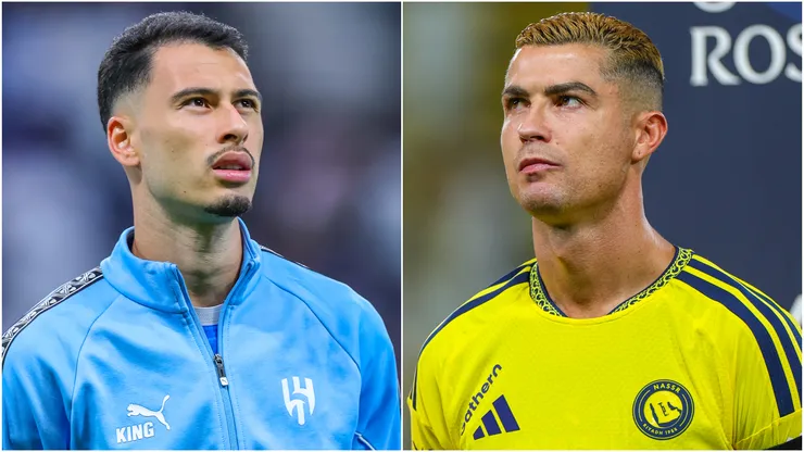 Gabriel Martinelli (left) and Cristiano Ronaldo (right)