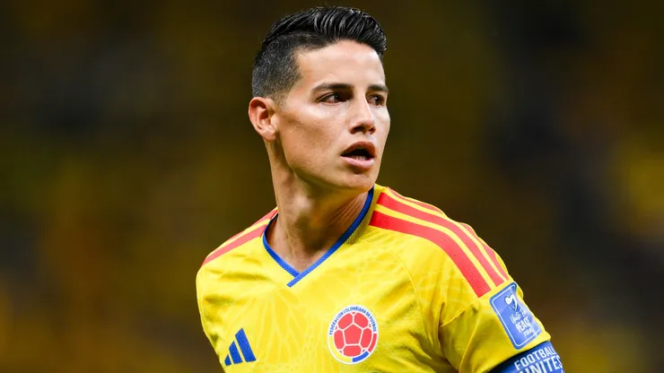 James Rodriguez #10 of Colombia.
